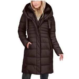 *NWT* Tahari Women's Medium Espresso Puffer Coat